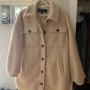 Vero Moda Teddy Sherpa Oversized Coat